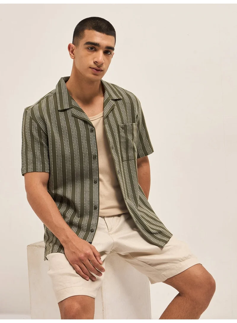 THE BEAR HOUSE  Men’s Shirt Casual & Party Wear | Comfortable Sleeve Shirt with Classic Collar, Button Closure & Versatile Stylish Look for Men | Best Price UAE