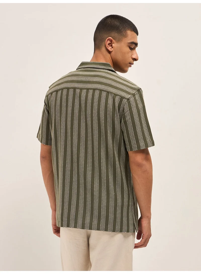 THE BEAR HOUSE  Men’s Shirt Casual & Party Wear | Comfortable Sleeve Shirt with Classic Collar, Button Closure & Versatile Stylish Look for Men | Best Price UAE