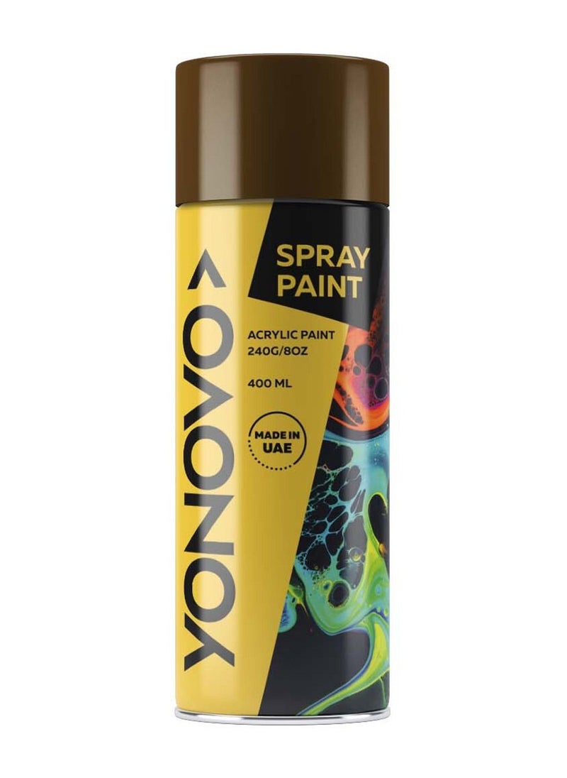 Yonovo - Pack of 3 Spray Paint Multi Purpose |Orcher Brown |Art spray |Craft spray |Spray Point |Art Point |Drawing Point - Image 1