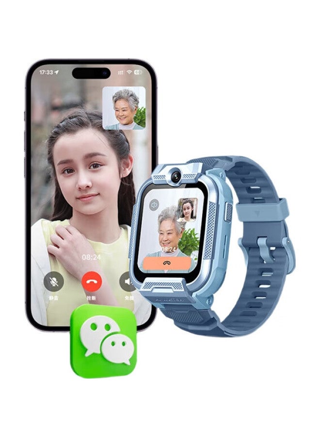 Xiaoxun ساعة هاتف Yes3C للأطفال 4G تتبع GPS كاميرا مزدوجة مكالمات فيديو QQ Wechat لطلاب المدارس الابتدائية من 6-12 سنة الأولاد والبنات عبقري أزرق دعم وطني - Image 1