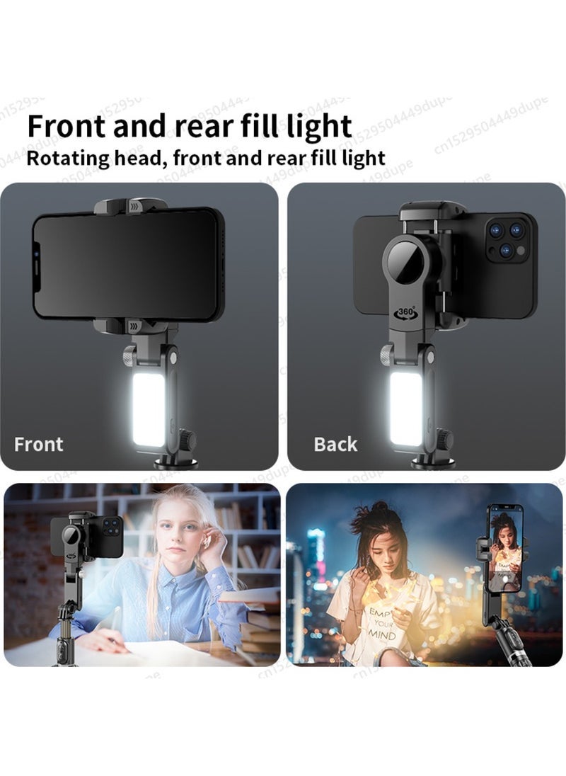 ELTRAZONE Q18 Desktop Following Shooting Mode Gimbal Stabilizer Selfie Stick Tripod with Fill Light – Professional 360° Rotation, Adjustable Height, for iPhone & Smartphones – Perfect for Vlogging, Live Streaming, Photography, and Content Creation - Image 5