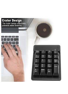 Excefore Bluetooth Numeric Keypad, Wireless 19-Keys Number pad, Portable Mini Accounting Multi-Function Number Keypad, with 10m Transmission Distance and 10 Million Clicks, for Laptop, Notebook Tablet  - Image 2