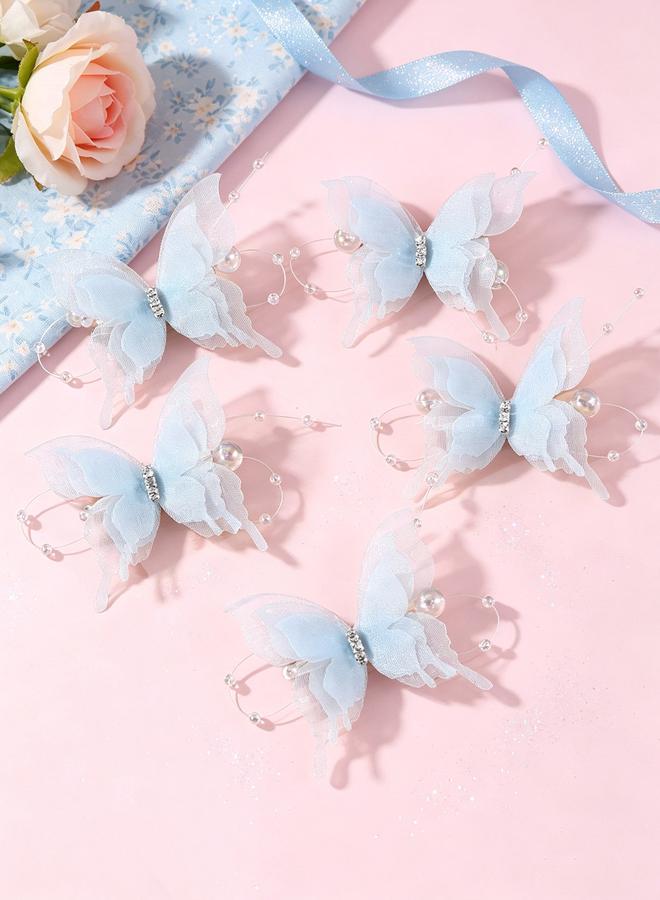 Take Two Set of 5 - Butterfly Hair Clips - Image 3