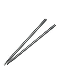 Generic Aluminum Alloy drumstick 5A solid power-increasing aluminum drumstick metal weight-bearing speed-up open wrist drum set musical instrument drum stick Galaxy Gray 