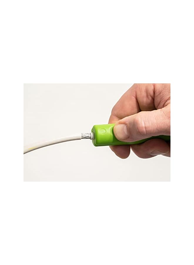 WEICON TOOLS Coax Stripper No. 2 Green Line | sustainable raw materials | stripping 4.8-7.5 mm coaxial cables - Image 4