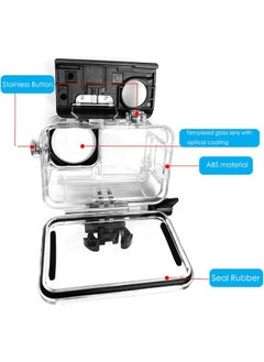 SJet Waterproof Case with Dive Filters for DJI Action 5 pro/4/3, 230FT/70M Underwater Protective Housing Dive Kit, Professional Action Camera Dive Accessory  - Image 2