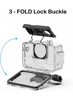 SJet Waterproof Case with Dive Filters for DJI Action 5 pro/4/3, 230FT/70M Underwater Protective Housing Dive Kit, Professional Action Camera Dive Accessory  - Image 4