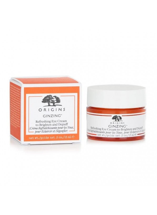 Origins Ginzing Refreshing Eye Cream To Brighten and Depuff for Unisex - 0.5 Oz Eye Cream, 0.5 Ounce,I0080521