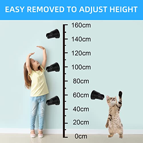 Hibbent 2 Pack Vacuum Suction Cup Shower Head Holder, Removable Shower Head Bracket, Height Adjustable Wall Mount ABS Plastic Suction Holder for Handheld Showerhead, Matte Black - Image 4