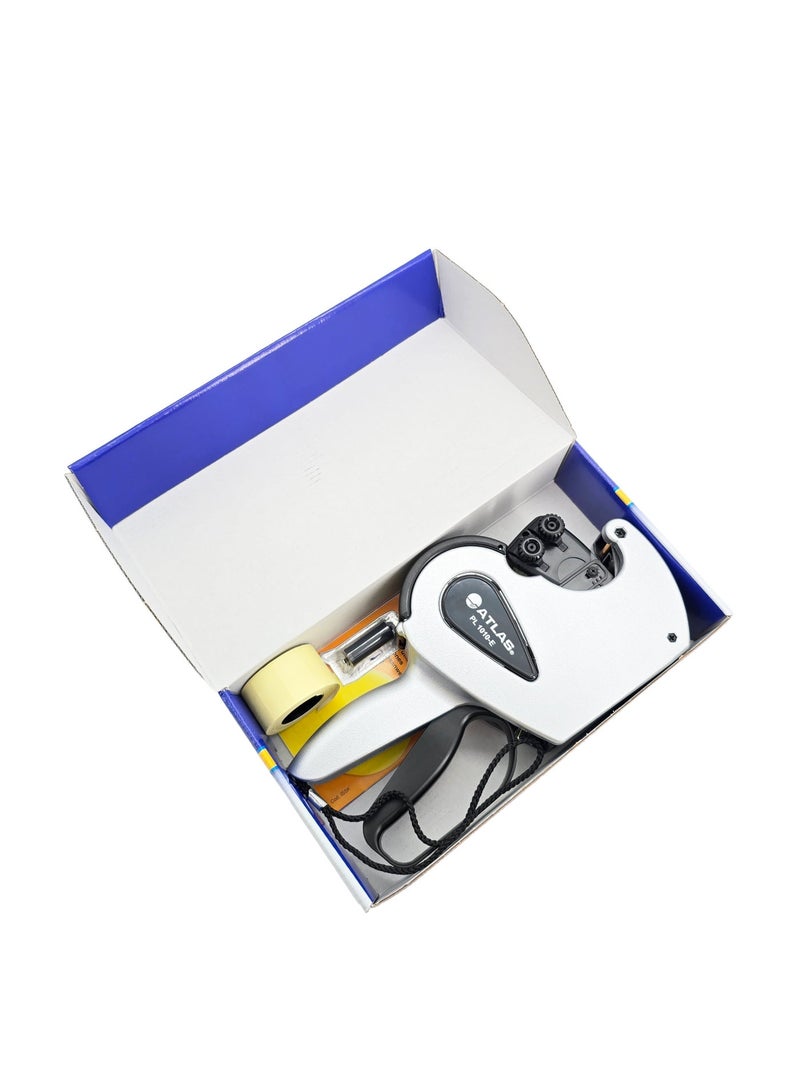 ATLAS Two-Line Date Pricing Machine PL1010E, Black, Dual Label Gun 28×16mm - Image 4