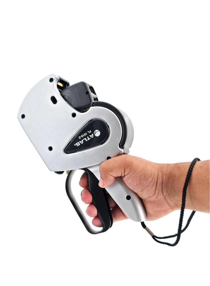 ATLAS Two-Line Date Pricing Machine PL1010E, Black, Dual Label Gun 28×16mm - Image 2