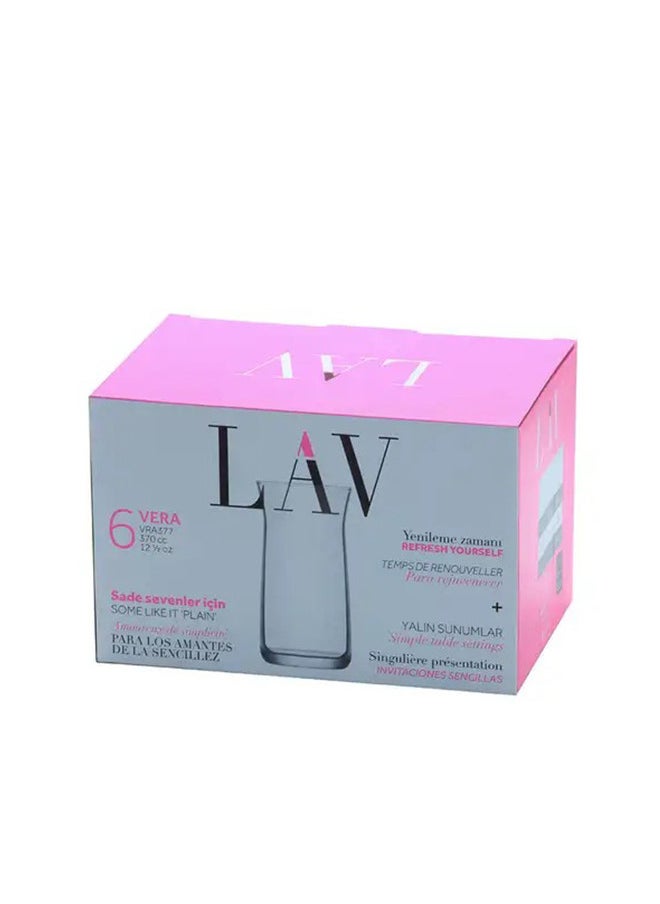 LAV - 6-Piece drinking glass set clear 370ML - Image 1