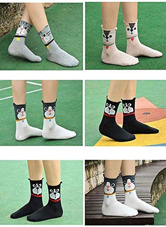 Niue 2 Pairs Womens Animal Colorful Cotton Socks (Multicolor, Freesize) - Image 3