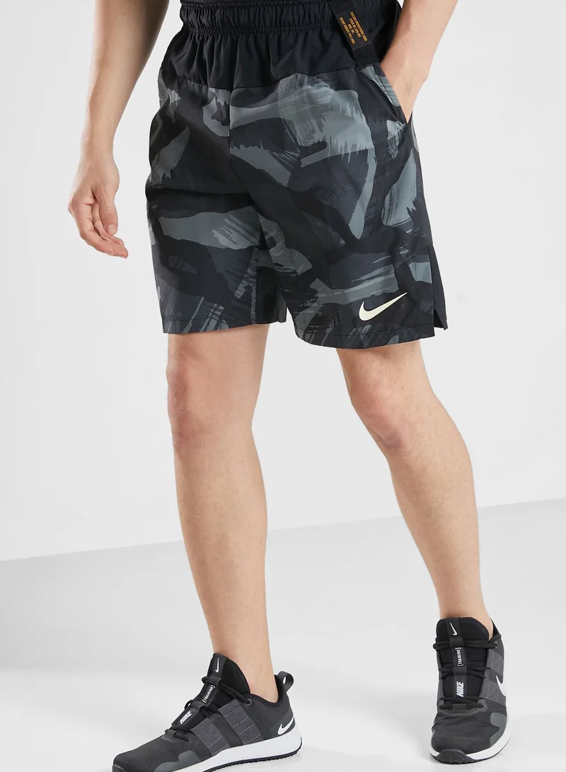 Nike 9" Dri-Fit Flex Woven Camo Shorts