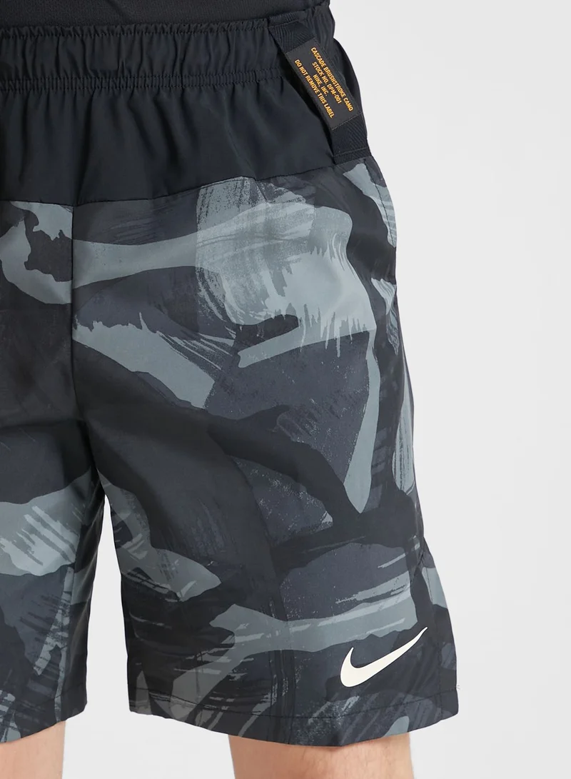Nike 9" Dri-Fit Flex Woven Camo Shorts