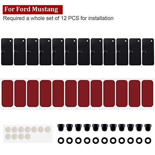 Opall Rear Window Louvers Hardware Installation Hardware Accessories for Ford Mustang Dodge Challenger Camaro (with Double Sided Mounting Tape 3M) - Image 5