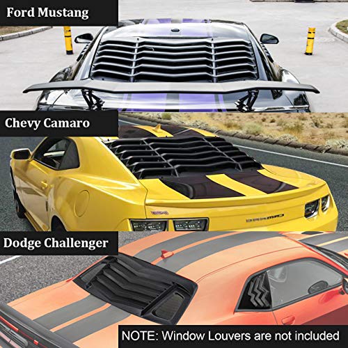Opall Rear Window Louvers Hardware Installation Hardware Accessories for Ford Mustang Dodge Challenger Camaro (with Double Sided Mounting Tape 3M) - Image 2