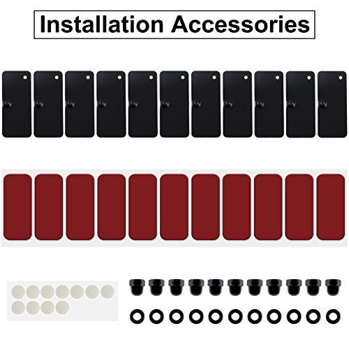 Opall Rear Window Louvers Hardware Installation Hardware Accessories for Ford Mustang Dodge Challenger Camaro (with Double Sided Mounting Tape 3M) - Image 3