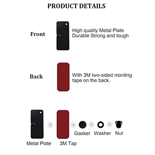 Opall Rear Window Louvers Hardware Installation Hardware Accessories for Ford Mustang Dodge Challenger Camaro (with Double Sided Mounting Tape 3M) - Image 4