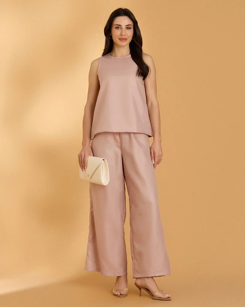 Redtag Women Pink Casual Sleeveless Blouse