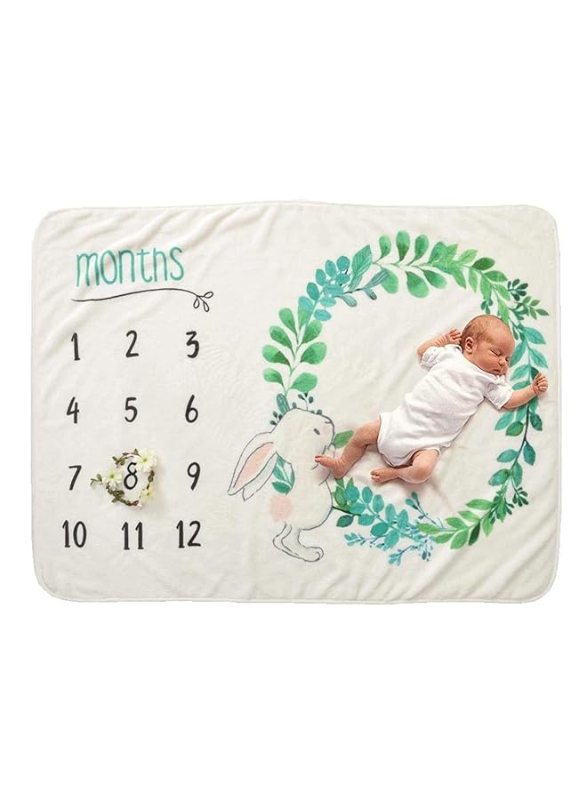 erorex Baby Monthly Milestone Blanket For Girl Boy Floral Wings Unicorn Frame Newborn Photo Prop Background Super Soft Flannel
