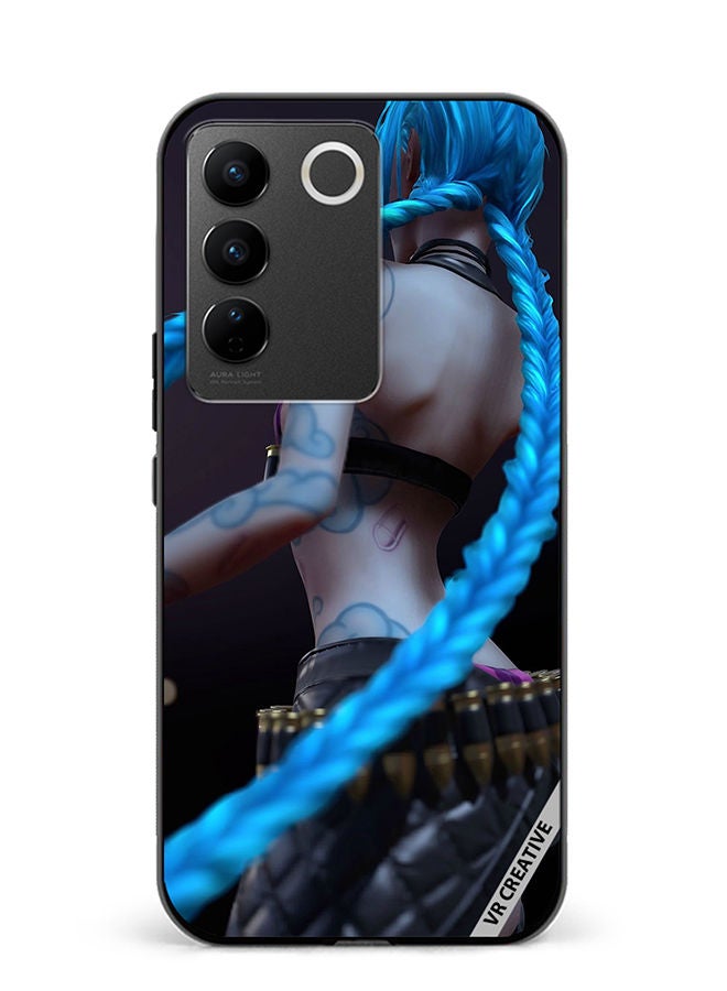 VR CREATIVE Protective Case Cover For Vivo V27e Jinx League Of Legends Design Multicolour - Image 1