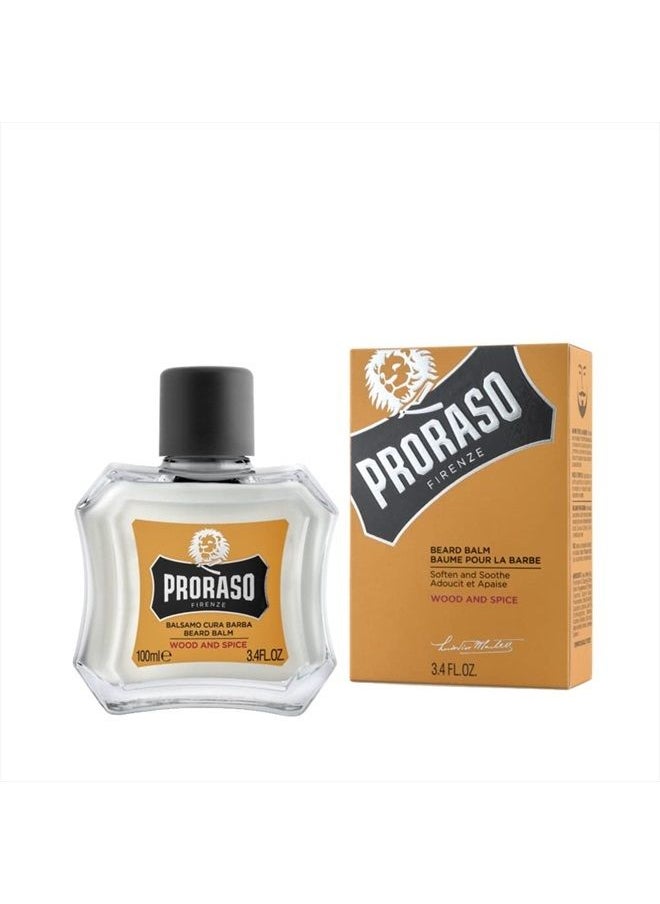 proraso - Beard Care Kit for Men | Wood & Spice Beard Wash, Oil and Balm Gift Set to Cleanse, Soothe and Soften All Beard Lengths & Skin Types - Image 1