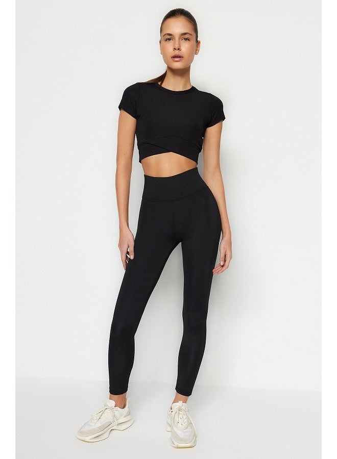 trendyol Wide Waist Elastic Extra Recovery Full Length Knitted Sports Tights TWOAW21TA0029  - Image 1