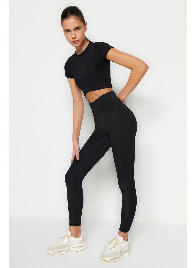 trendyol Wide Waist Elastic Extra Recovery Full Length Knitted Sports Tights TWOAW21TA0029  - Image 2