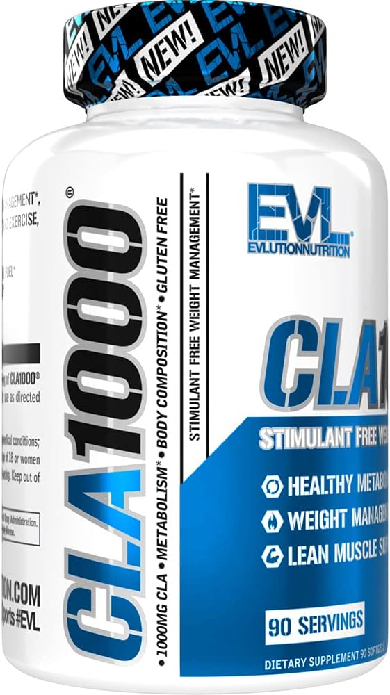Evlution Conjugated Linoleic Acid CLA Pills  CLA 1000mg Diet Pills to Support Weight Loss Fat Burning Lean Muscle and Faster Metabolism  StimulantFree Safflower Based Fat Loss Support  90 - Image 3