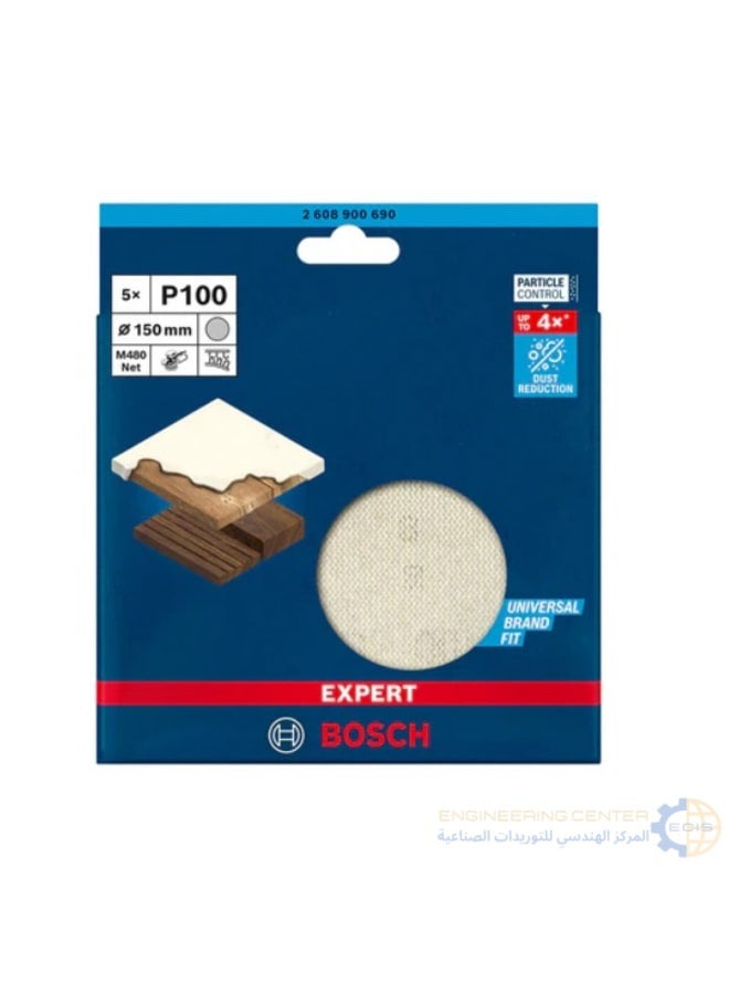 بوش صنفرة اسكوتش 6 بوصة خشانة 100 بوش