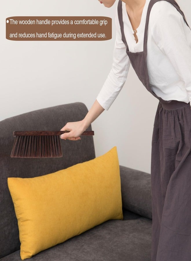 BSMstone Hand Broom Counter Brush with Wood Handle Soft Bristle Dusting Brush for Furniture Bed Car Sofa Piano Guitar Woodworking Cleaning - Image 3