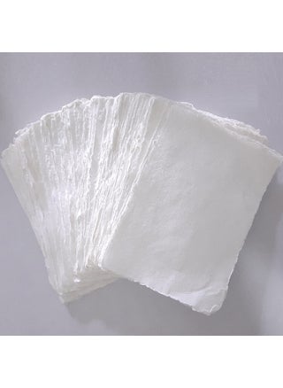 Deckle Papers Multipurpose A4 Handmade Cotton PaperDrawing Paper Calligraphy DIYProject Scrapbooking Gift Wrap Art and Craft Origami Size83x117 Pack of20 Cream - pzsku/Z83BA8078741676845D79Z/45/1748264317/90886e45-2e2f-47a5-8cf4-1c369e39a7bf
