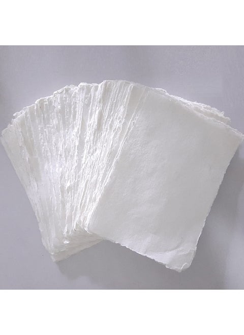 Deckle Papers Multipurpose A4 Handmade Cotton PaperDrawing Paper Calligraphy DIYProject Scrapbooking Gift Wrap Art and Craft Origami Size83x117 Pack of20 Cream
