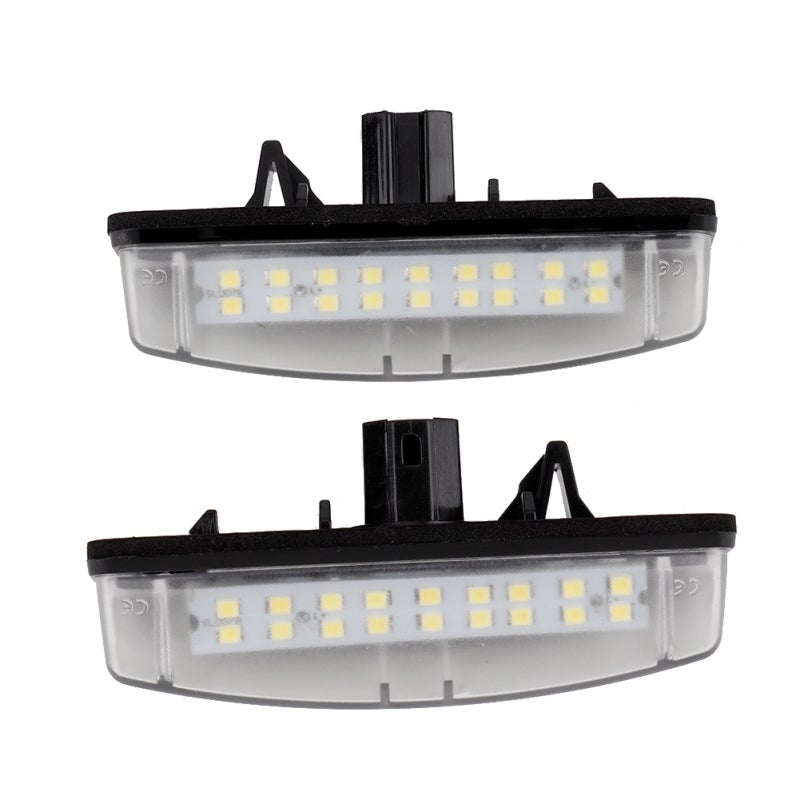 مصباح LED للوحة الأرقام للسيارة 12 فولت - مصباح SMD ساطع - استهلاك منخفض للطاقة - مصباح بديل يعمل بنظام التوصيل والتشغيل لسيارات تويوتا كامري LS430 أفينسيس بريوس - لسلامة القيادة الليلية - Image 2