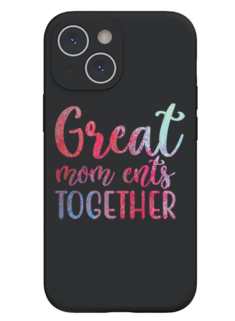 Theodor Protective Slim Fit Case Liquid Silicone Cover with Full Body Protection Anti-Scratch Shockproof Case For iPhone 14 Black  - Hello Camel - Image 1