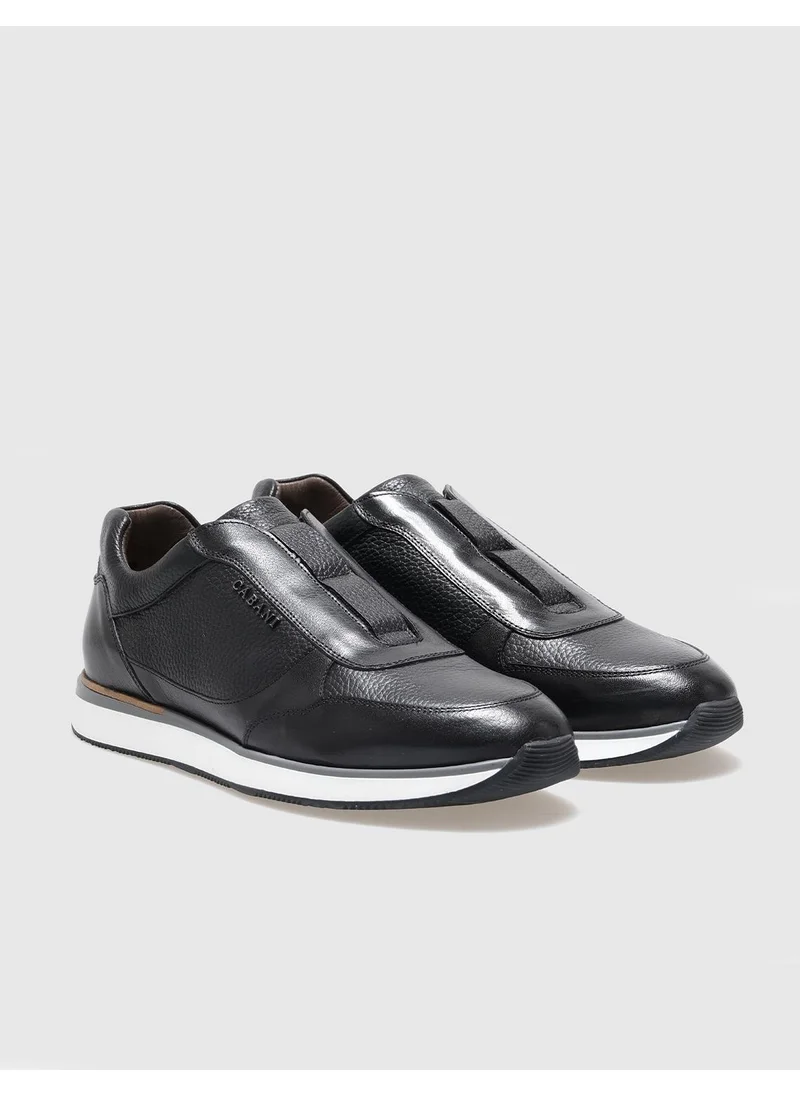 Cabani Leather Black Men's Sports Shoes