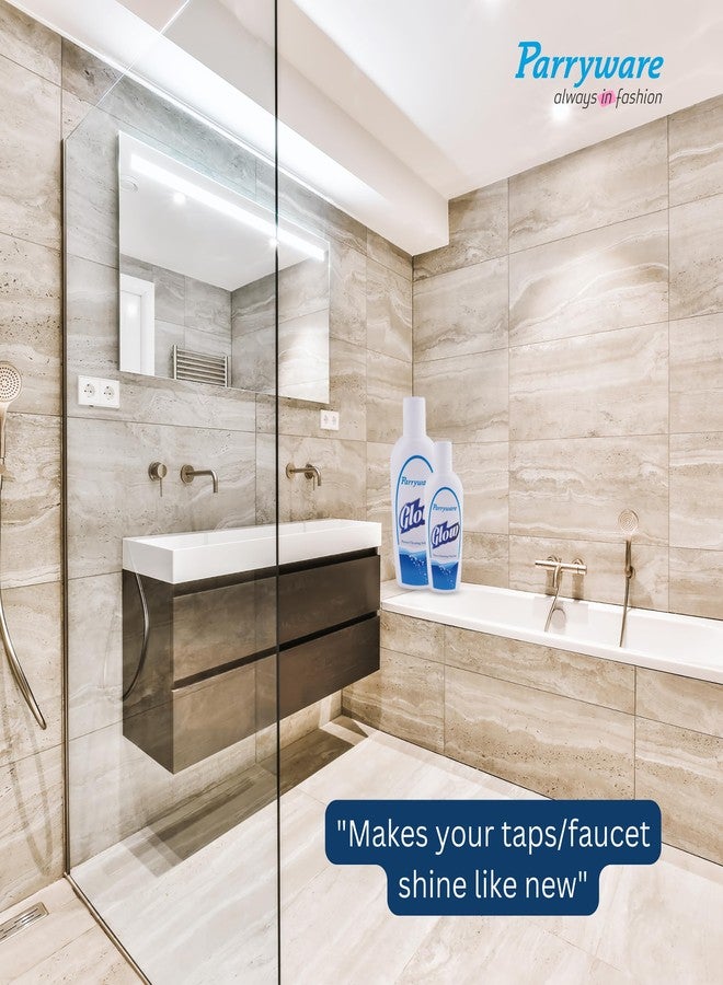 PARRYWARE Glow Tap Cleaner & Limescale Remover (Pk of 8 | Instantly Removes Limescale, Hard Water Stains & Soap Scum | Powerful Deep Cleaning for Sparkling Faucets - Fast Action, Streak-Free Shine - Image 5