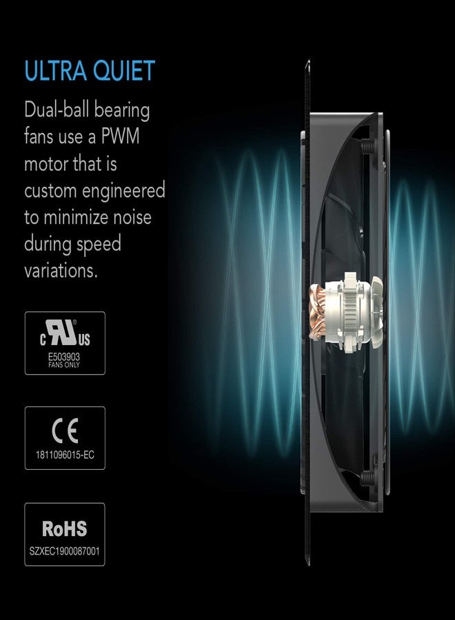 ايه سي إنفينيتي نظام مروحة التبريد الهادئ AC Infinity AIRPLATE S9 مقاس 18 بوصة مع التحكم في السرعة، لتبريد خزانة المسرح المنزلي AV - Image 4
