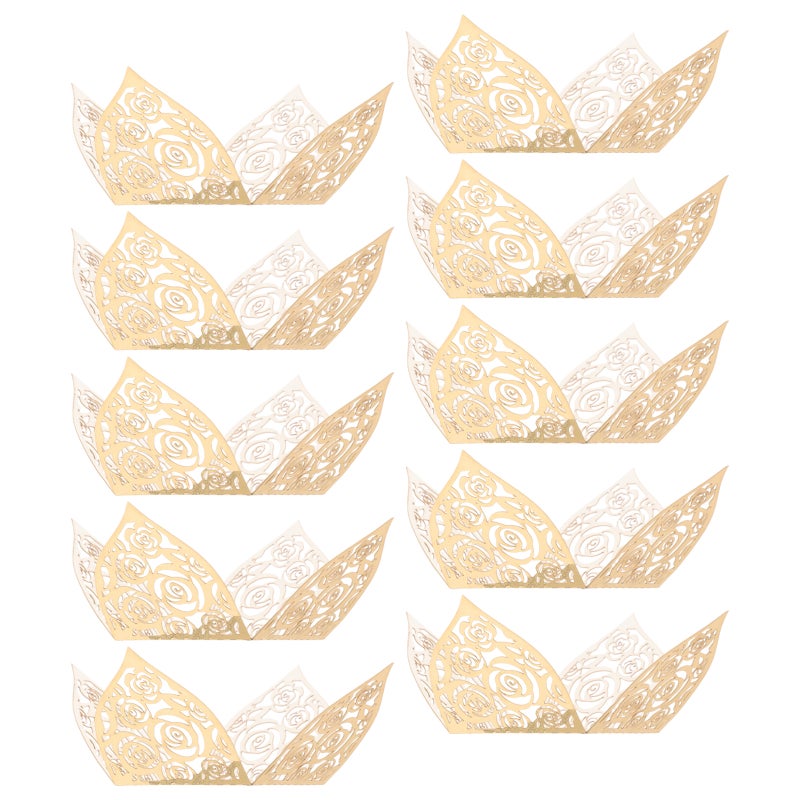 50pcs Chocolate Cups Muffin Wrappers Wedding Party Hollow-out Candy Cups - Image 4