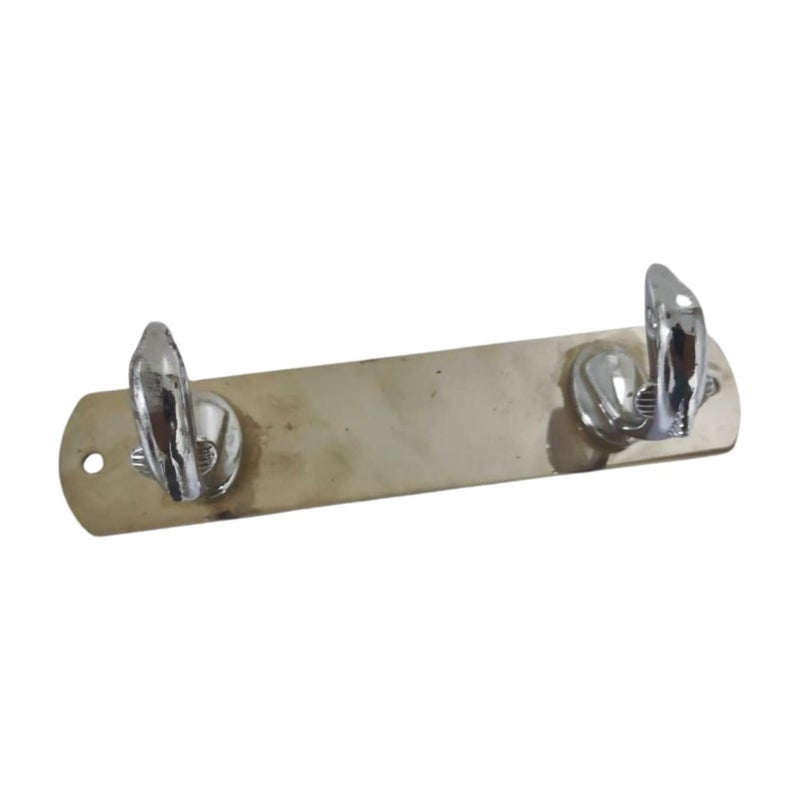 Set of Towel Holder Assorted Shapes - Towel Bar (Double Clothes Hanger Silver) - Image 2