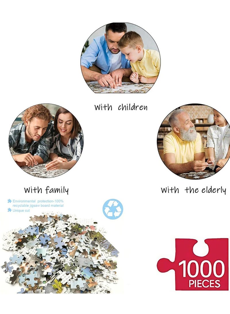 Batoon 1000 Pieces Comfortable Leisure Jigsaw Puzzle, Children's DIY Toys, Creative Gifts, Home Decoration, Challenging Jigsaw Puzzles for Kids and Adults (Space Traveler Pattern) - Image 5