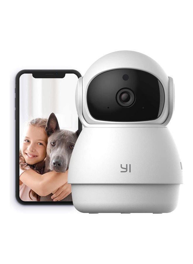 Yi Pan-Tilt Security Camera, 360 Degree Smart Indoor Pet Dog Cat Cam With Auto Cruise, Night Vision, 2-Way Audio, Motion Detection, Phone APP, Compatible With Alexa and Google Assistant - Image 1