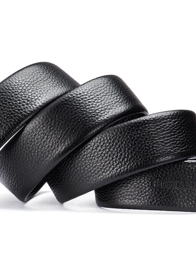 Bostanten Bosidandun Men's Leather Belt With Automatic Buckle, Top-grain Cowhide, Waist Belt, Casual Genuine Leather Belt Without Buckle - Image 4