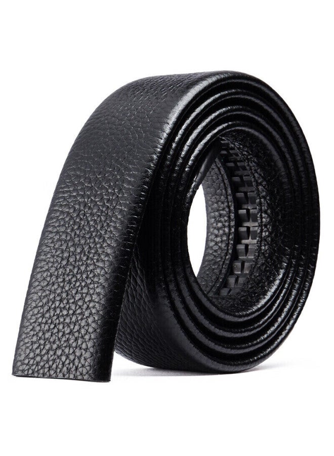 Bostanten Bosidandun Men's Leather Belt With Automatic Buckle, Top-grain Cowhide, Waist Belt, Casual Genuine Leather Belt Without Buckle - Image 1