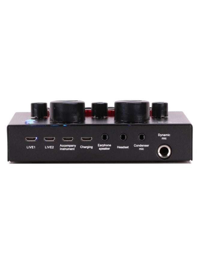 يوارب كينج بطاقة صوت خارجية USB Live لوحة خلط صوت خارجية لتغيير الصوت بطاقة صوت مع تأثيرات صوتية متعددة للتسجيل المباشر للدردشة الصوتية المنزلية KTV - Image 4