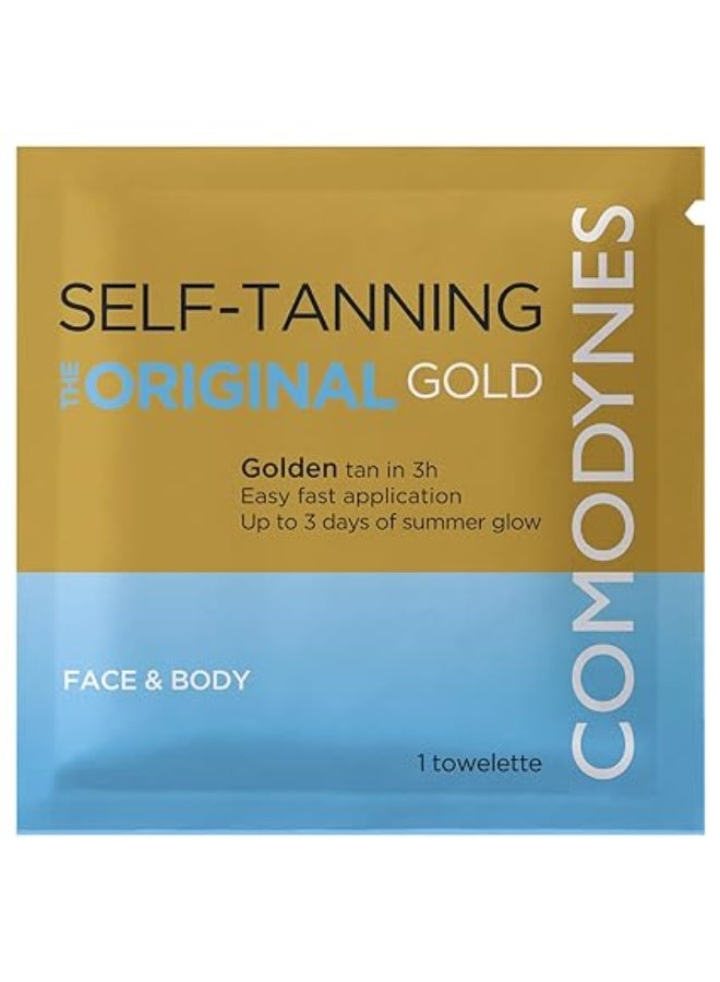 Comodynes The Original Gold Self-Tanning Towelette x8 - Image 2