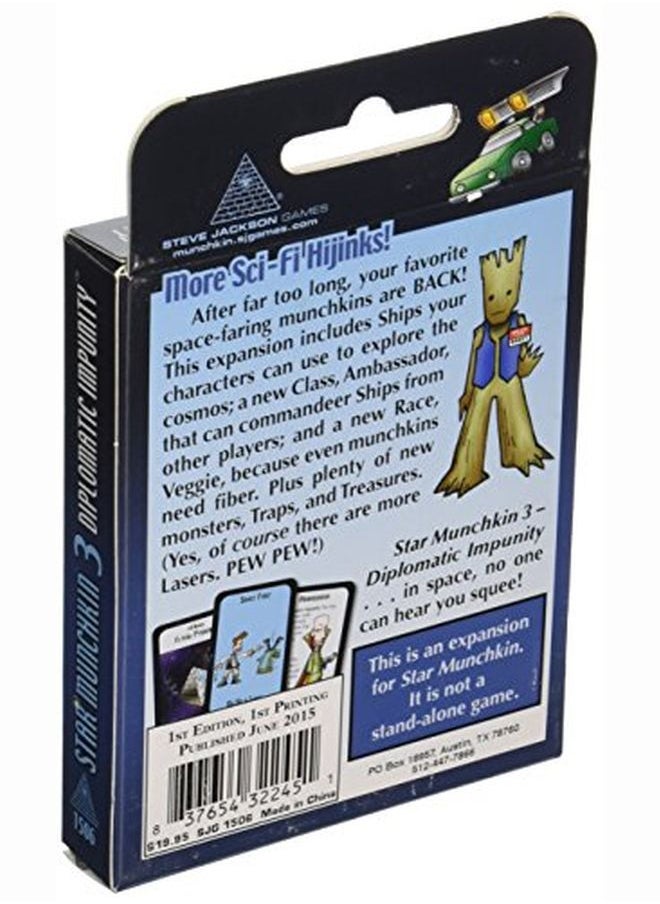 STEVE JACKSON GAMES - Star Munchkin 3 Diplomatic Impunity Card Game - Image 1