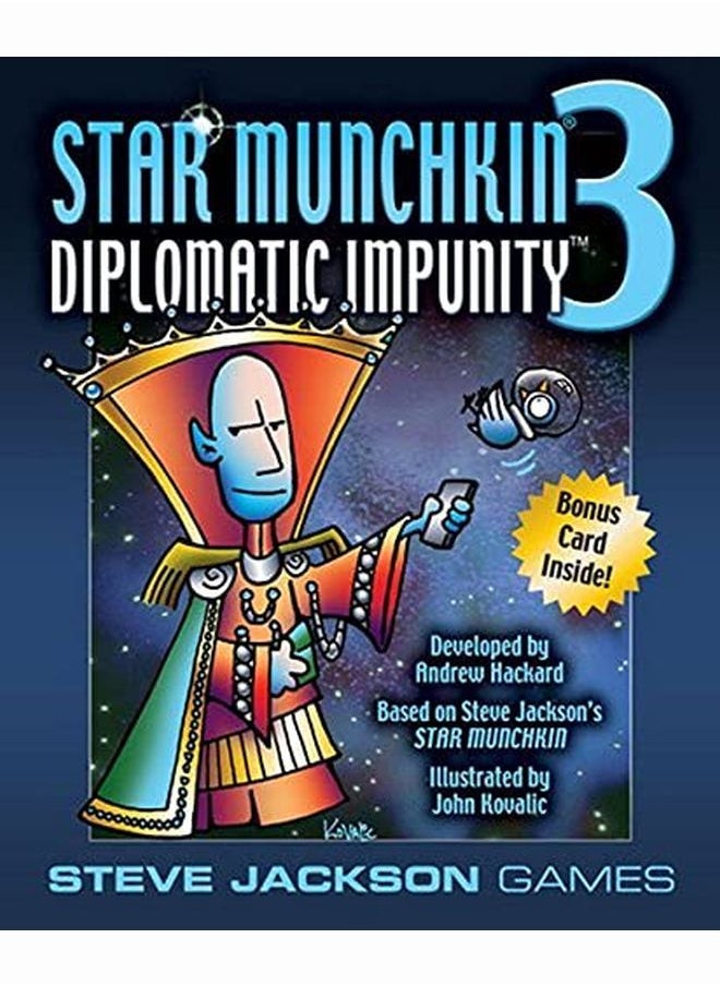 STEVE JACKSON GAMES - Star Munchkin 3 Diplomatic Impunity Card Game - Image 1