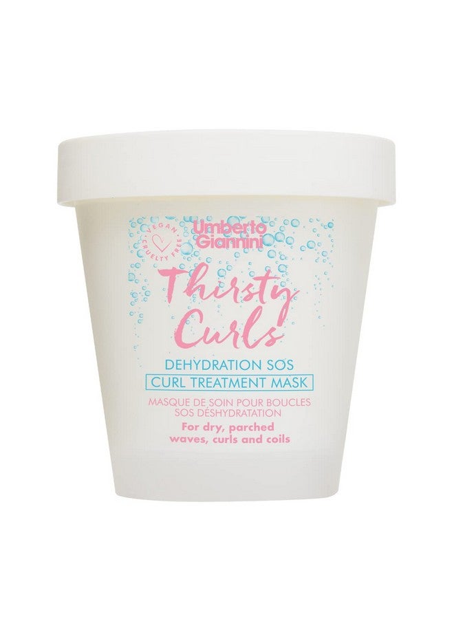 Umberto Giannini Thirsty Curls Treatment Mask 6.7 fl Oz - Deep Conditioning Hair Mask for Dry & Dehydrated 2a-4c Curly, Wavy & Coily Hair - Vegan & Cruelty-Free - Silicone, Sulfate & Paraben Free - Image 1